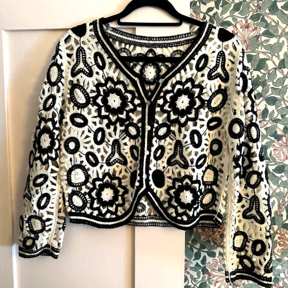 SAACHI Crochet Cardigan